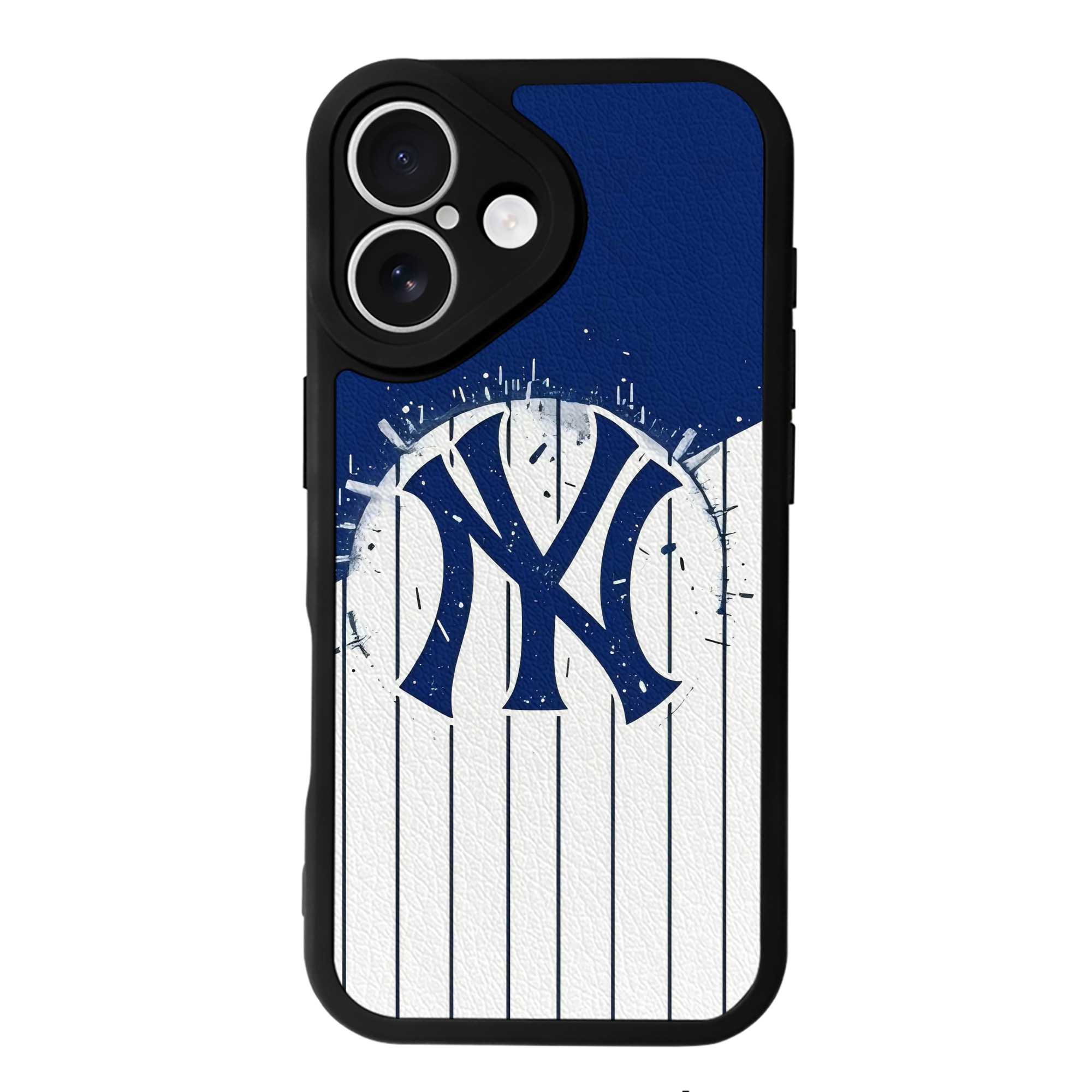 New York Yankees 106 IPhone 16 Silicone Leather Case – UV Print, Lambskin Texture – Perfect Fit, Wireless Charging Compatible, Scratch Resistant, Precise Cutouts – Stylish Protection For IPhone 16